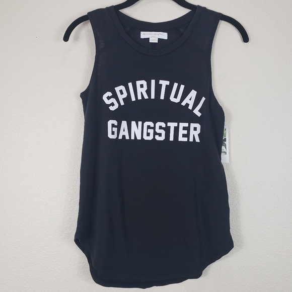 Spiritual Gangster Tops - Spiritual Gangster tank NWT to black/white sz XS